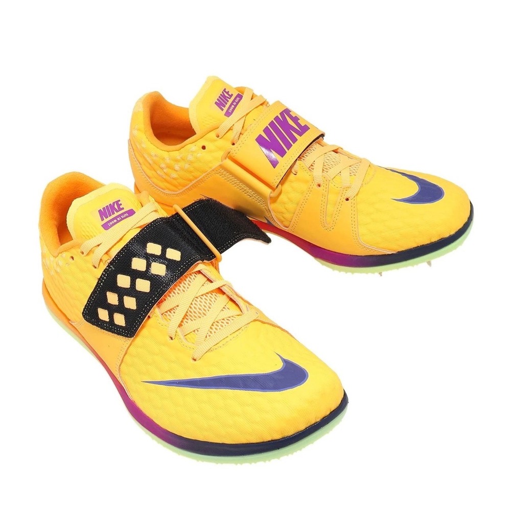 Nike Zoom HJ Elite Men 9 Yellow Excellence Track Spikes Citron Pulse 806561-801